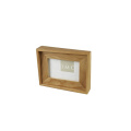 DS Cheap Price Desk Stand Photo Frame Natural Wood Picture Frame Wooden Stand